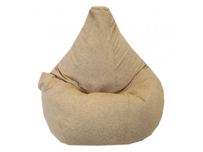 ПУФ Барбарон LUXE XL голяма круша (queen бежов/италианска мебелна дамаска)